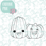 Laughing Squash Cookie Cutter STL File with PNG Images to Match - For 3D Printing and Edible Ink Printers