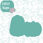 Laughing Squash Cookie Cutter with PNG Images to Match - Hand Drawn Graphics for Edible Ink Printers