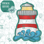 Lighthouse Cookie Cutter with PNG Images to Match - Hand Drawn Graphics for Edible Ink Printers