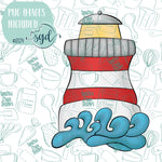 Lighthouse Cookie Cutter STL Files with PNG Images to match - For 3D Printing and Edible Ink Printers