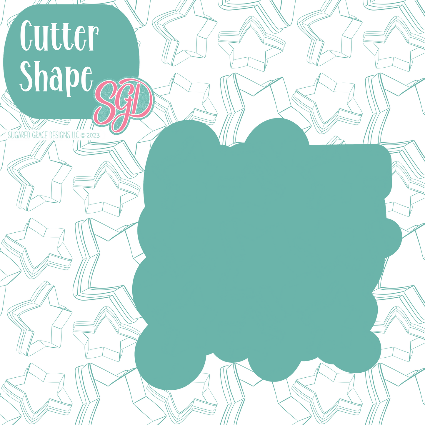Like a Snack Cookie Cutter Plaque with PNG Images to Match - Hand Drawn Graphics for Edible Ink Printers