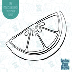 Fruit Lime Slice Cookie Cutter with Matching PNG Images for Edible Ink Printers Including Eddie