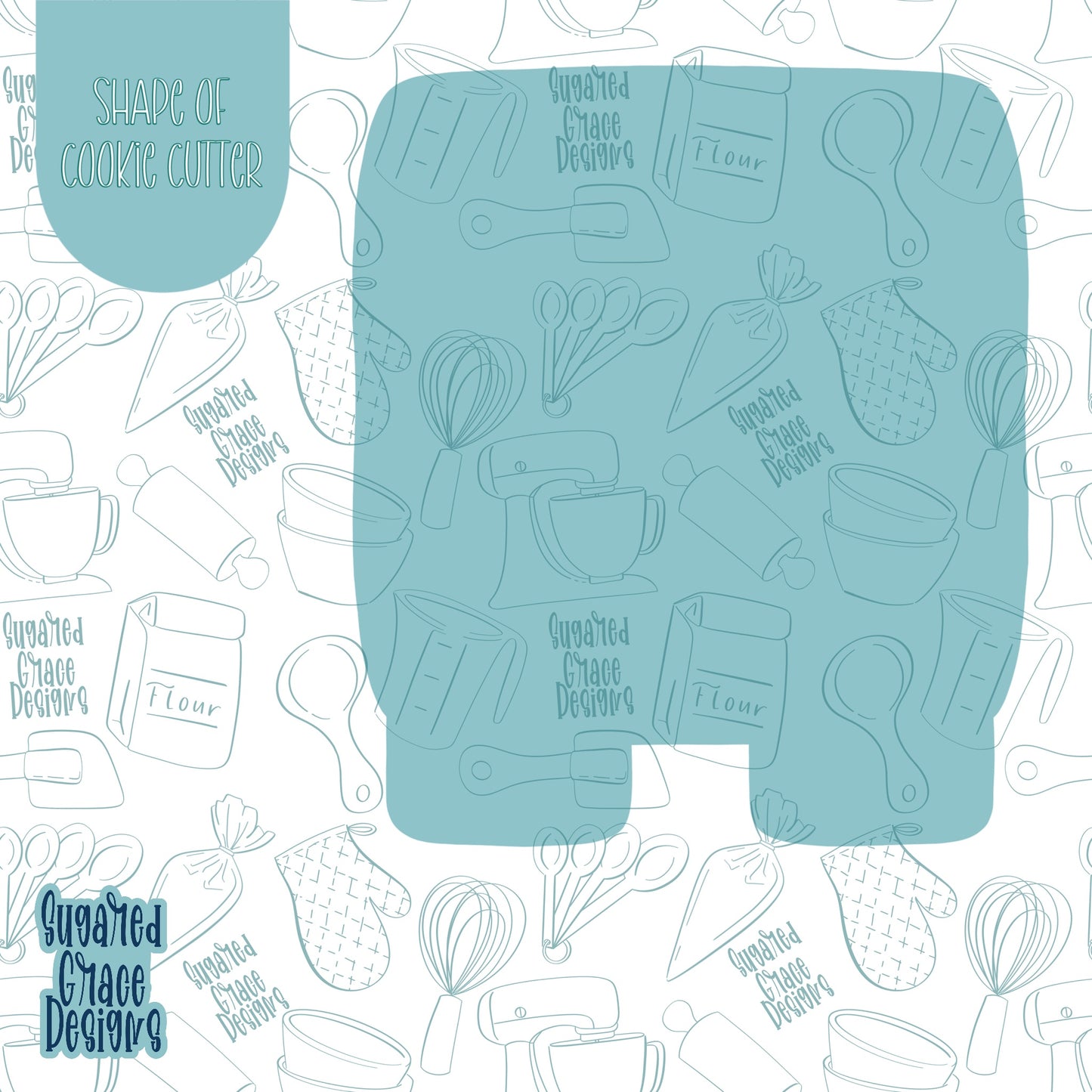 Back to School Locker Cookie Cutter STL Files for 3D Printing with Matching Printable PNG Images for Edible Ink Printers Including Eddie