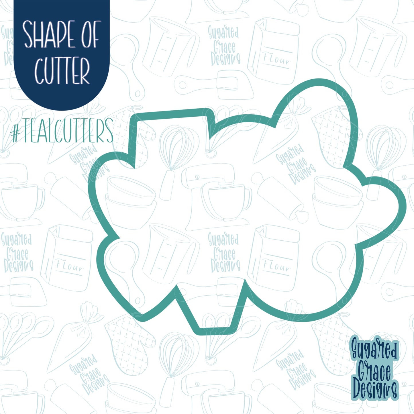 Stacked Love and Hearts Cookie Cutter with Matching Stamp For Fondant Decorating