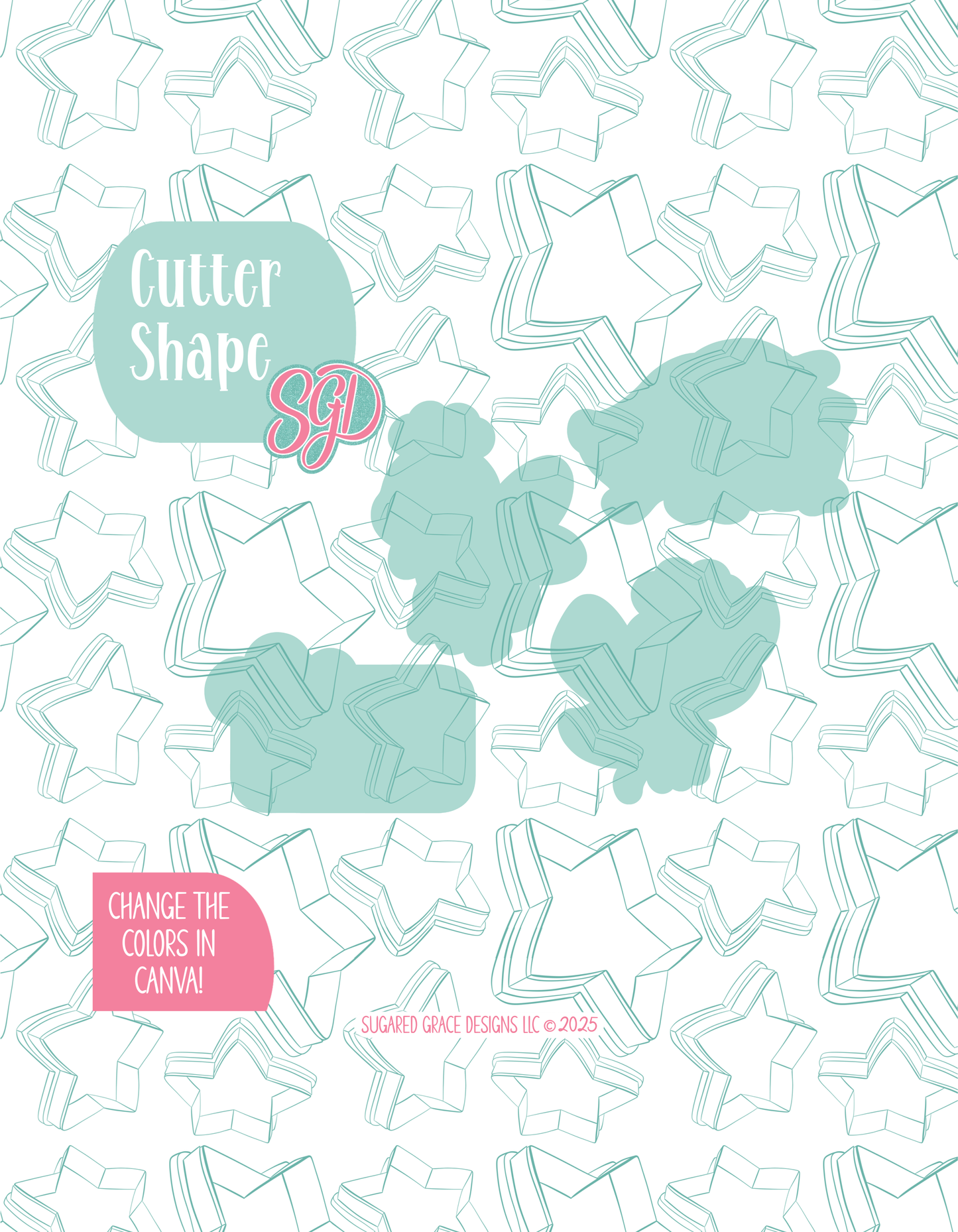 Editable Love Bugs Cookie Cutter STL and PNG Set with 4 Designs (Digital Download) - 1/26 Festive Four