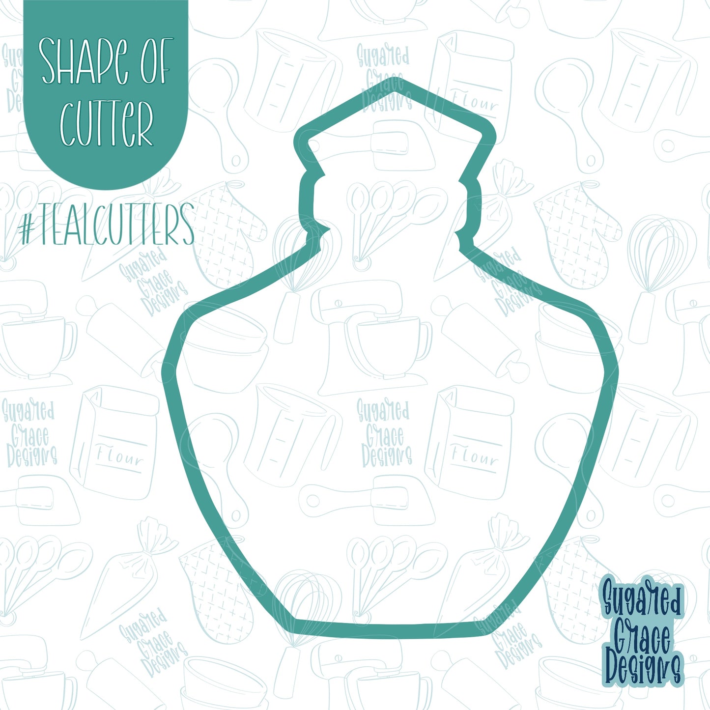 Love Potion Cookie cutter With PNG Images for Edible Ink Printing Including Eddie.