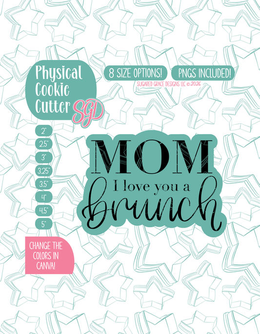 Mothers Day Plaque Cookie Cutter with matching PNG