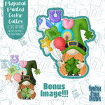 St Patrick's Day Leprechaun with Marshmallow Balloons Cookie Cutter with Matching PNG Images for Edible Ink Printers Including Eddie