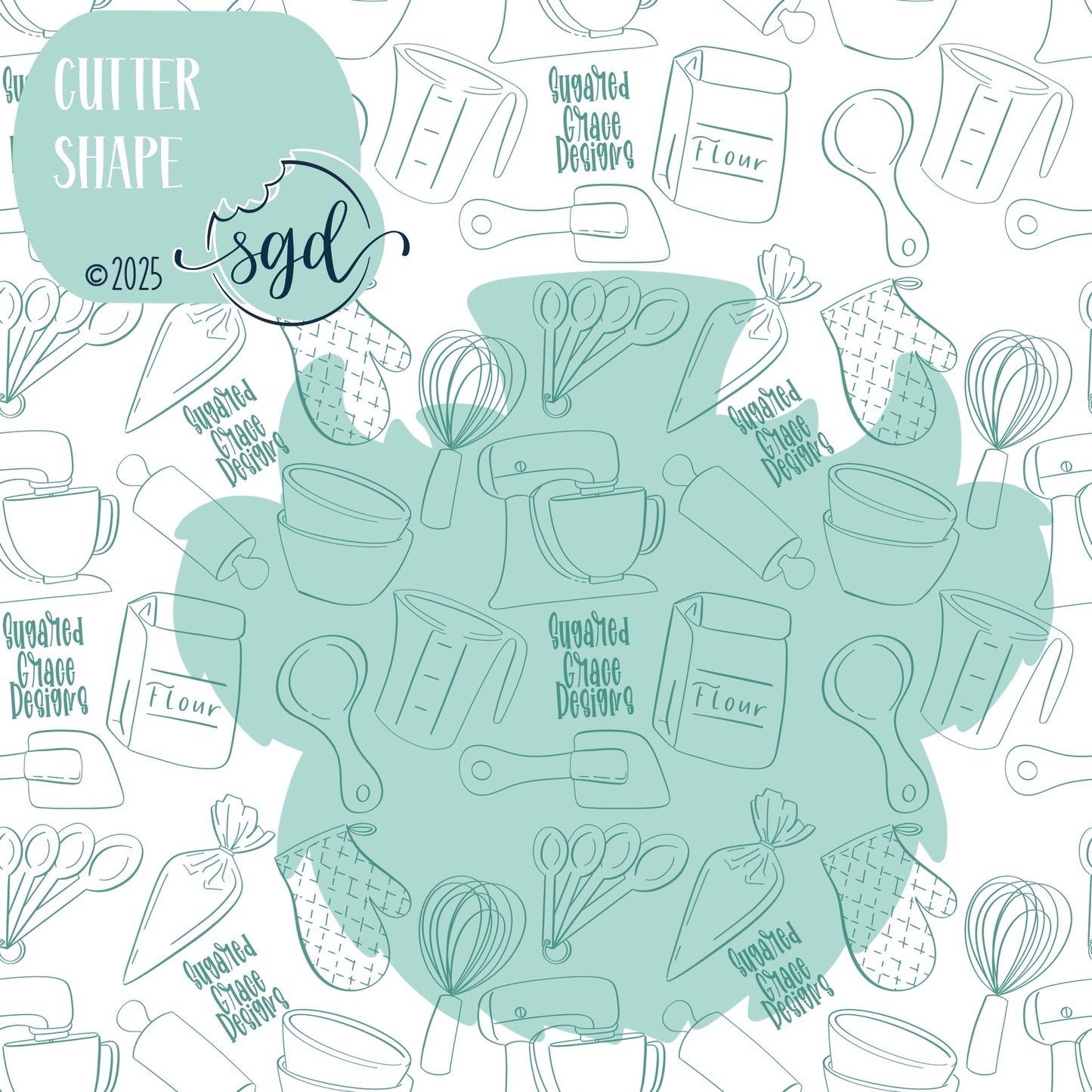 St Patricks Day Highland Cow Cookie Cutter STL File  with PNG Images to Match - For 3D Printing and Edible Ink Printers