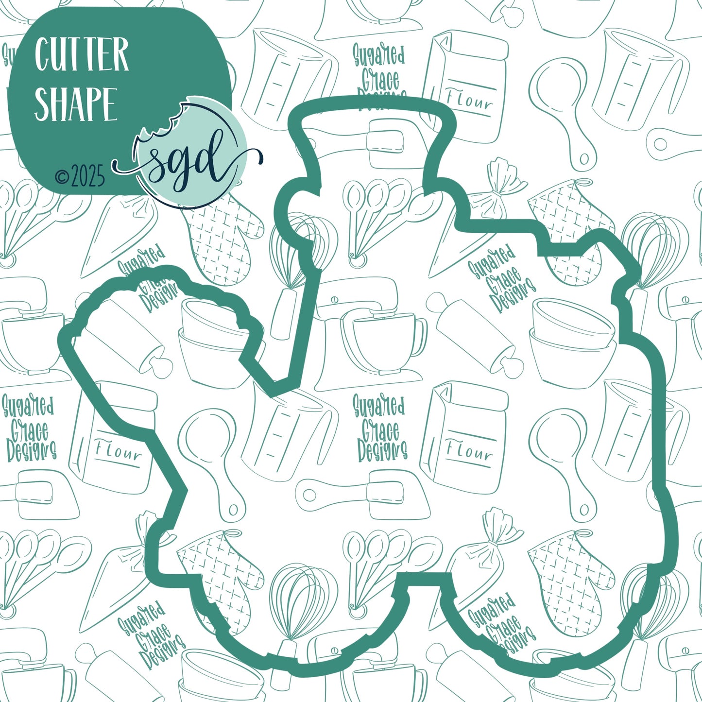 Loads of Luck Loader or Excavator Cookie Cutter for St Patrick's Day with PNG Images to Match - Hand Drawn Graphics for Edible Ink Printers