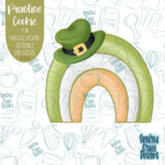 St Patrick's Day Rainbow Practice Cookie for Perfecting Decorating Skills and Demonstrations for Sugar Cookie Classes