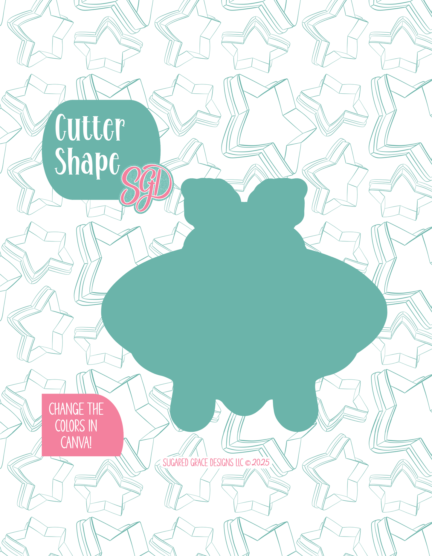 Lunar Moth Cookie Cutter with matching PNG