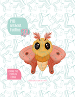 Lunar Moth Cookie Cutter STL and PNG set