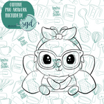 Mama Bee Cookie Cutter with PNG Images to Match - Hand Drawn Graphics for Edible Ink Printers