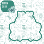 Mama Bee Cookie Cutter with PNG Images to Match - Hand Drawn Graphics for Edible Ink Printers