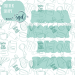 Mama to Bruh Stick Cookie Cutter STL File Set of 4 with PNG Images to Match - For 3D Printing and Edible Ink Printers
