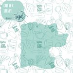 Wavy Mom Bruh Cutter STL File with PNG Images to Match - For 3D Printing and Edible Ink Printers