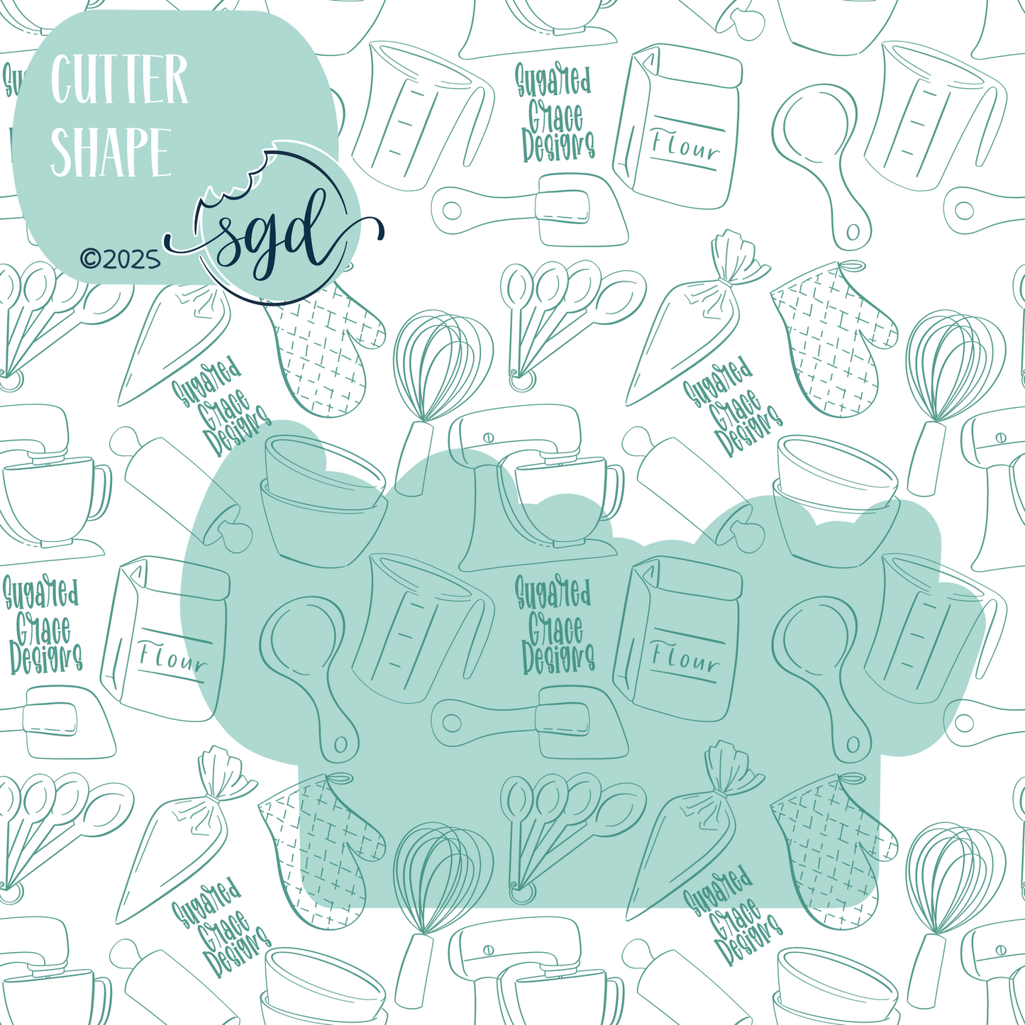 Mama to Bee Word Plaque Cookie Cutter STL File with PNG Images to Match - For 3D Printing and Edible Ink Printers (Copy)