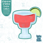 Strawberry Lime Margarita Cookie Cutter with Matching PNG Images for Edible Ink Printers Including Eddie