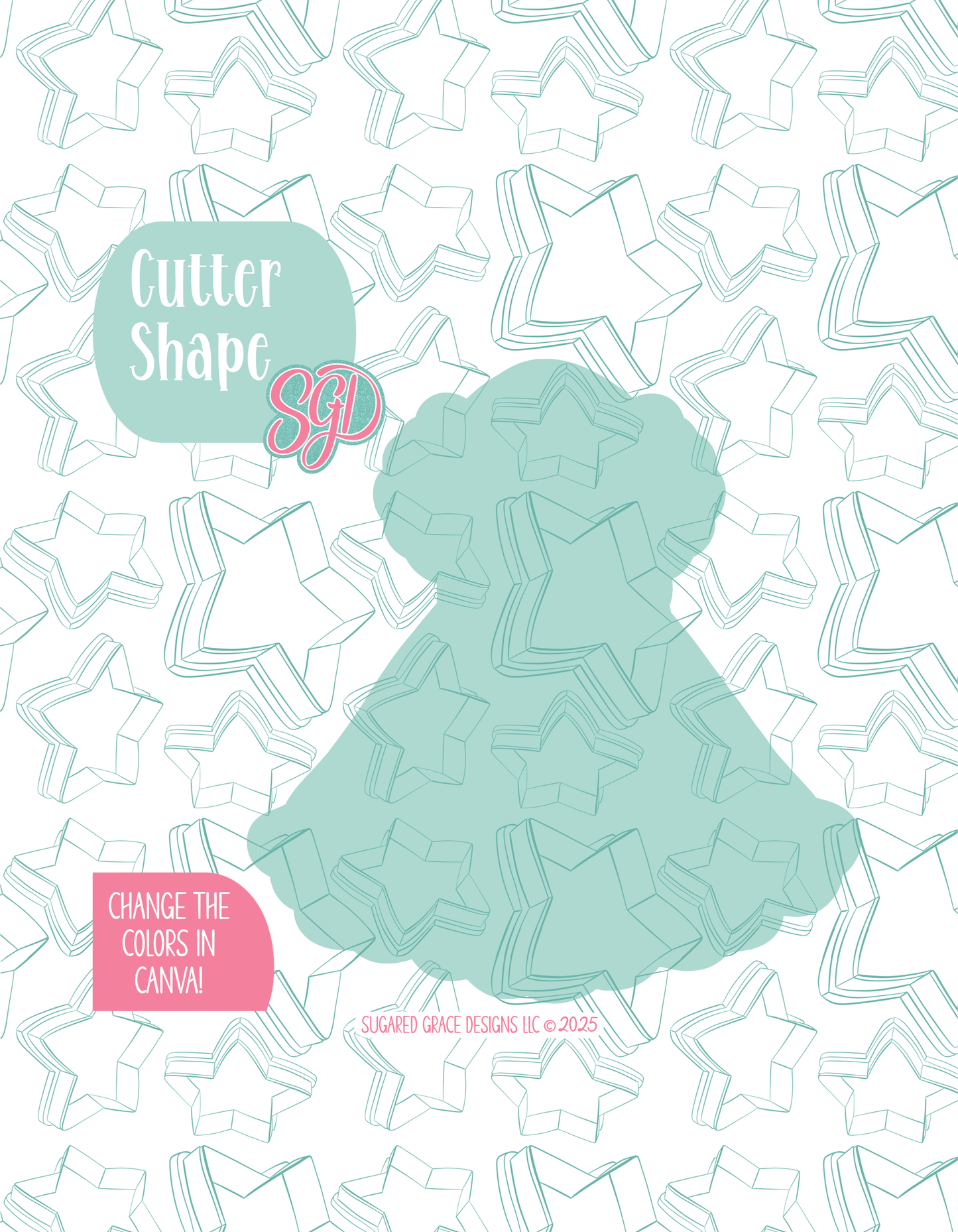 Checkered Apron with bow Cookie Cutter STL and PNG set