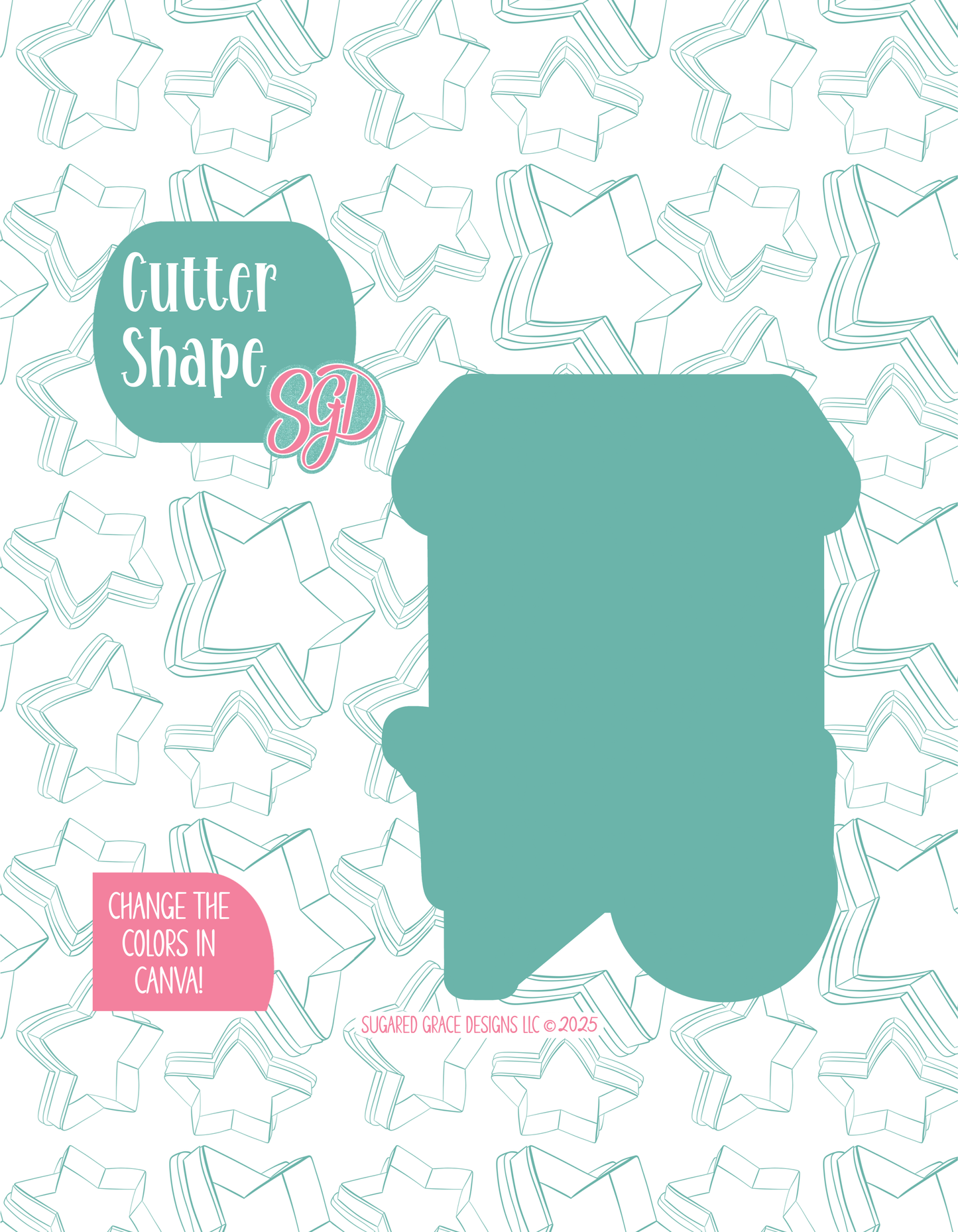 Strawberry Farmers Market Cart Cookie Cutter with matching PNG