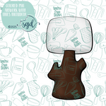 Marshmallow on a Stick Cutter STL File with PNG Images to Match - For 3D Printing and Edible Ink Printers