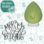 Merry and Bright Cookie Cutter Set with PNG Images to Match - Hand Drawn Graphics for Edible Ink Printers