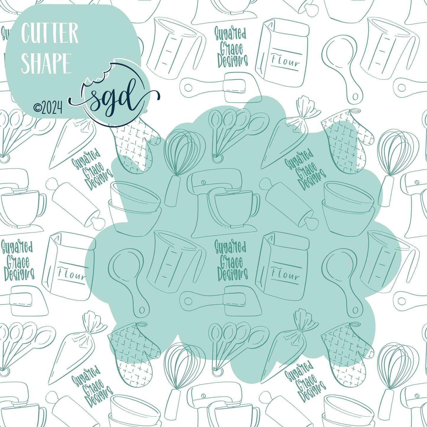 Merry and Bright Word Plaque Cookie Cutter STL Files with PNG Images to Match - For 3D Printing and Edible Ink Printers