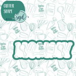 Mommy Word Stick Cookie Cutter with PNG Images to Match - Hand Drawn Graphics for Edible Ink Printers