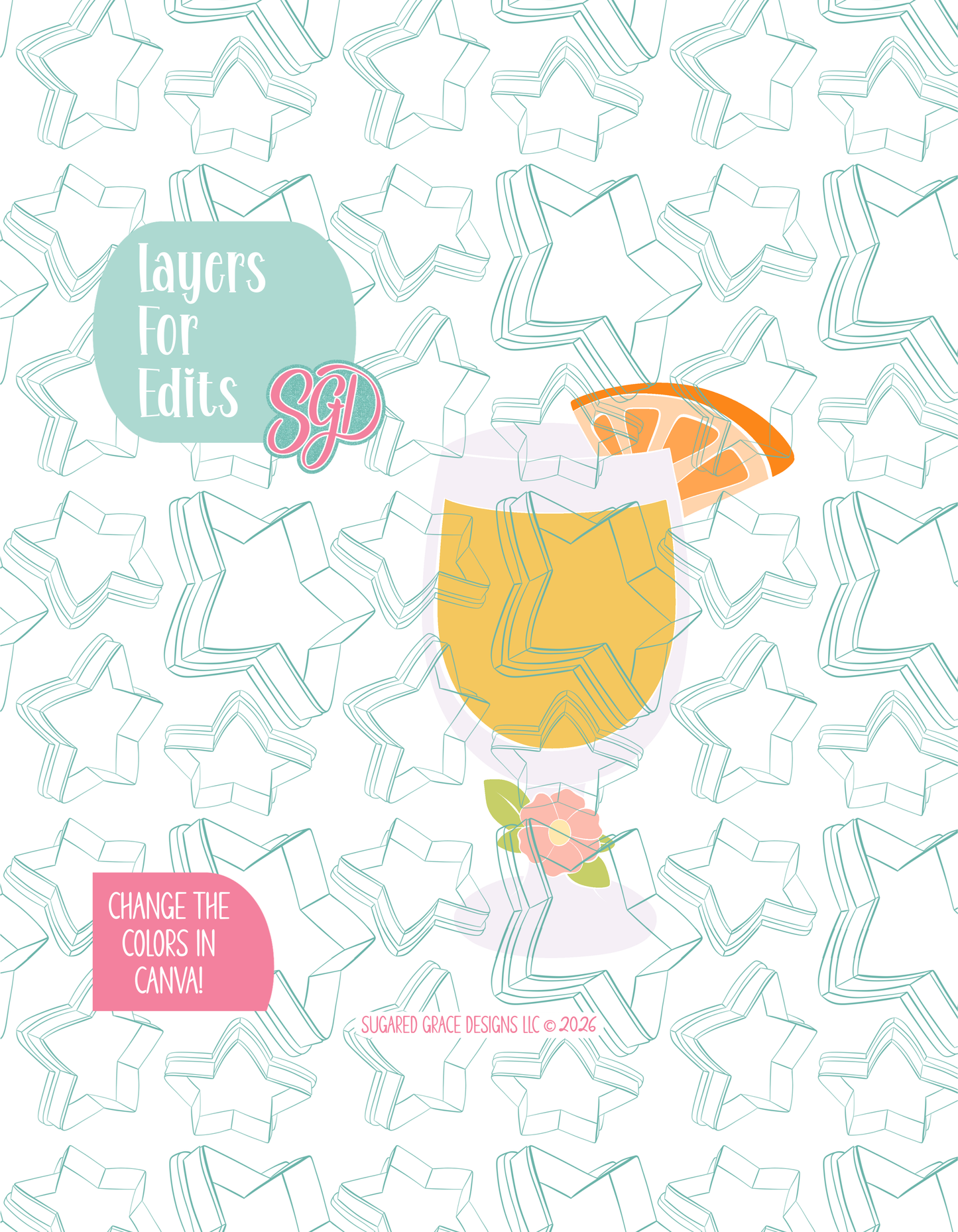 Mimosa Cookie Cutter  STL and PNG set