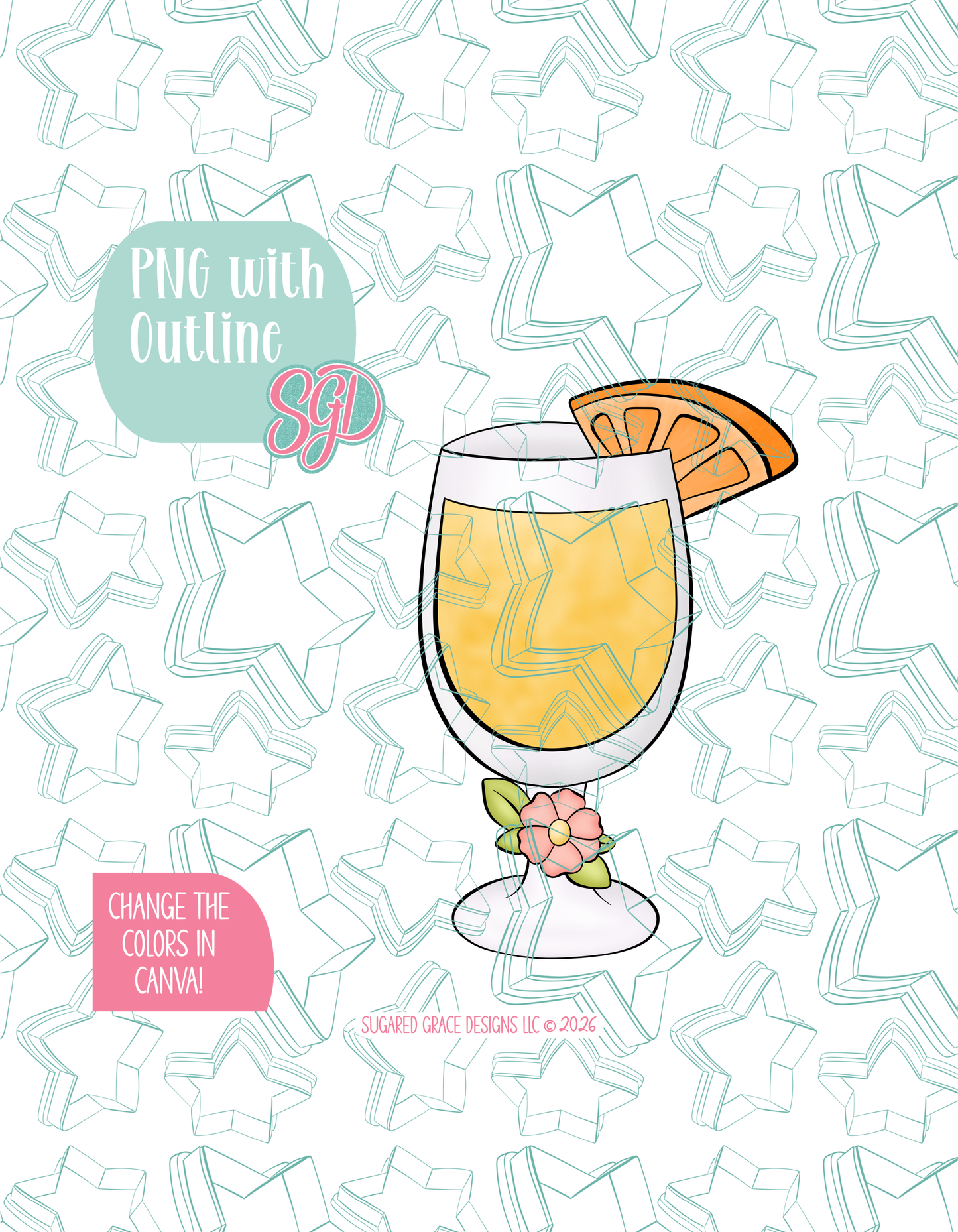 Mimosa Cookie Cutter  STL and PNG set
