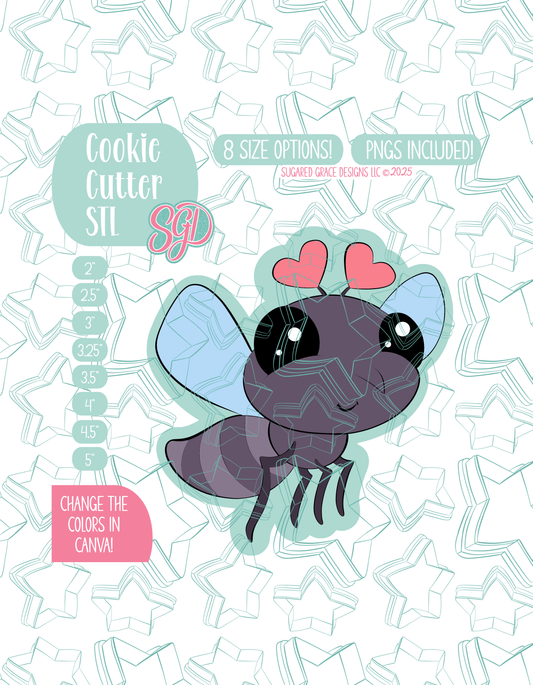 Mosquito Love Bug Cookie Cutter STL and PNG set