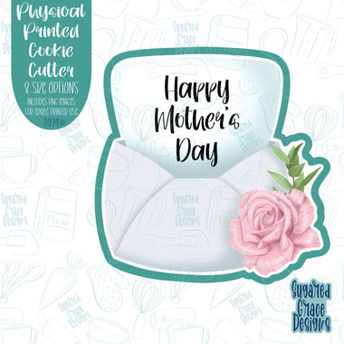 Mother's Day Letter Cookie Cutter Plaque with Matching PNG Images for Edible Ink Printers Including Eddie