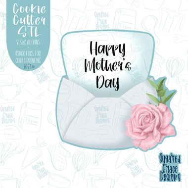 Mother's Day Letter Cookie Cutter STL Files for 3d Printers with Matching Printable PNG Images for Edible Ink Printers Including Eddie