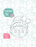 Mrs Claus Cookie Cutter with PNG Images to Match - Hand Drawn Graphics for Edible Ink Printers