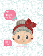 Mrs Claus PNG Image Set for Edible Ink Printers - Hand Drawn Editable Graphic