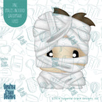 Mummy Cookie Cutter with Matching Printable PNG Images for Edible Ink Printers Including Eddie