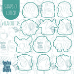 Christmas Nativity Cookie Cutter Set of 12 with Matching Printable PNG Images for Edible Ink Printers Including Eddie