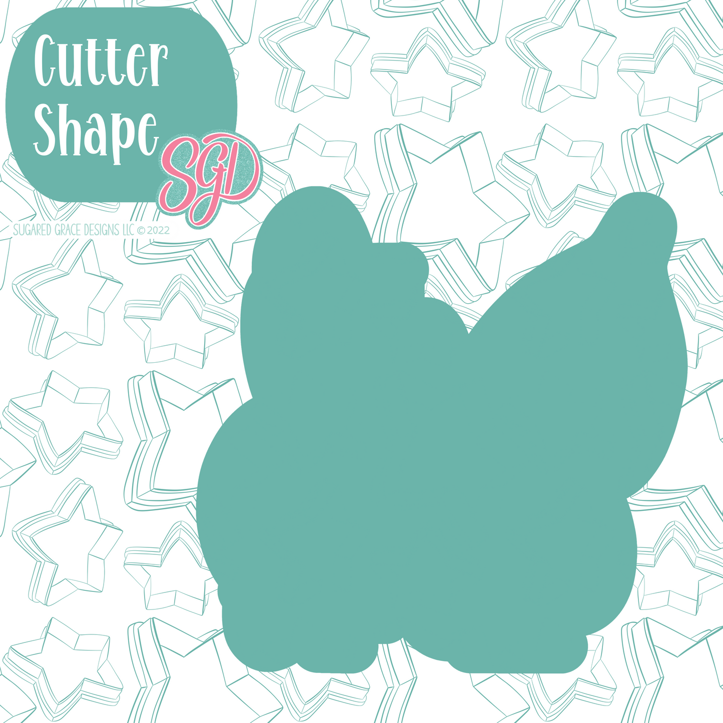 Oh Snap Wishbone Plaque Cookie Cutter with PNG Images to Match - Hand Drawn Graphics for Edible Ink Printers
