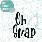 Oh Snap Wishbone Plaque Cookie Cutter with PNG Images to Match - Hand Drawn Graphics for Edible Ink Printers