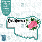 Oklahoma State Cookie Cutter with Matching PNG Images for Edible Ink Printers Including Eddie