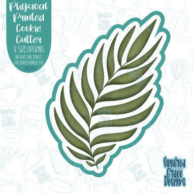 Easter Palm Leaf Cookie Cutter with Matching PNG Images for Edible Ink Printers Including Eddie