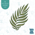 Easter Palm Leaf Cookie Cutter with Matching PNG Images for Edible Ink Printers Including Eddie