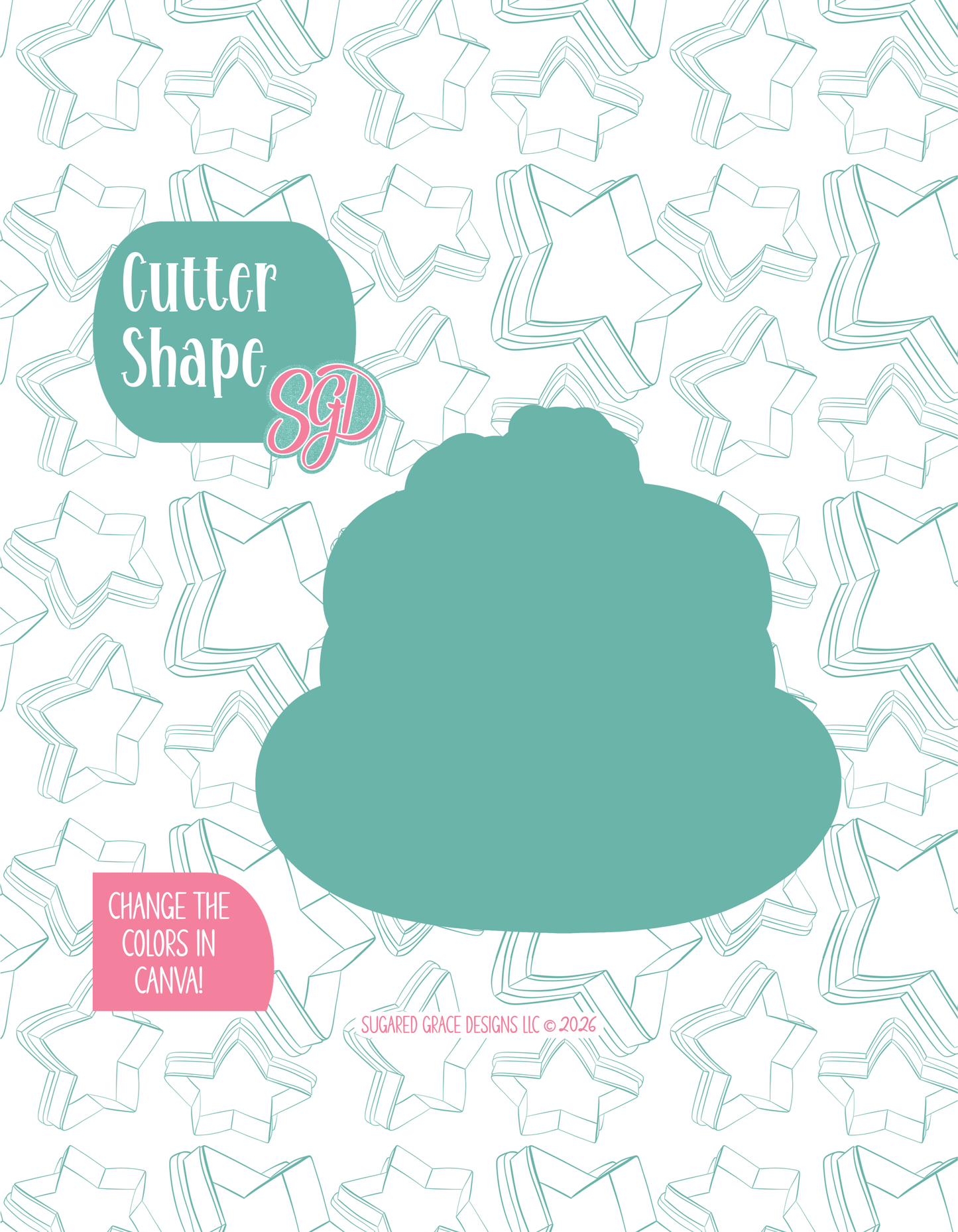 Pancakes Cookie Cutter with matching PNG