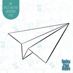 Paper Airplane Cookie Cutter with Matching PNG Images for Edible Ink Printers Including Eddie