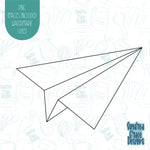 Paper Airplane Cookie Cutter with Matching PNG Images for Edible Ink Printers Including Eddie