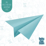 Paper Airplane Cookie Cutter with Matching PNG Images for Edible Ink Printers Including Eddie