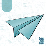 Paper Airplane Cookie Cutter With Matching PNG Images for Edible Ink Printers Including Eddie