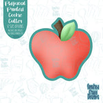 Apple cookie cutter with png image for edible printers including Eddie