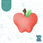 Apple cookie cutter with png image for edible printers including Eddie